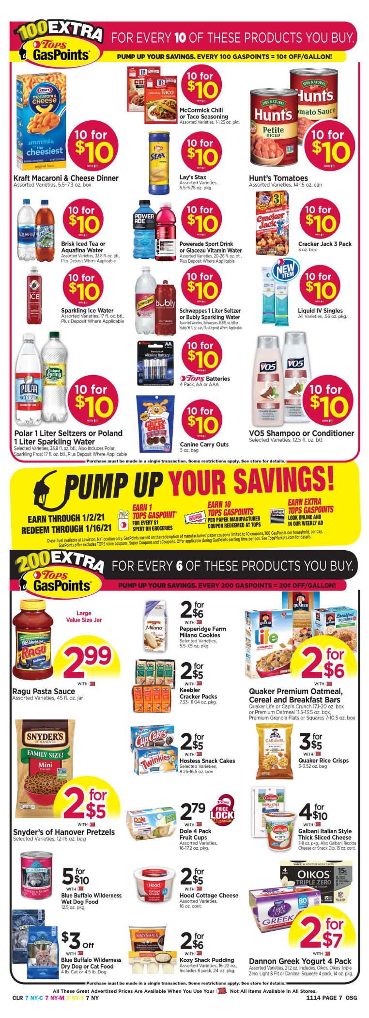 Tops Friendly Markets Weekly Ad Flyer November 10 to November 16, 2020