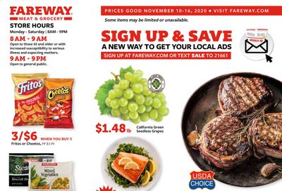 Fareway (IA, IL, MN, MO, NE, SD) Weekly Ad Flyer November 10 to November 16