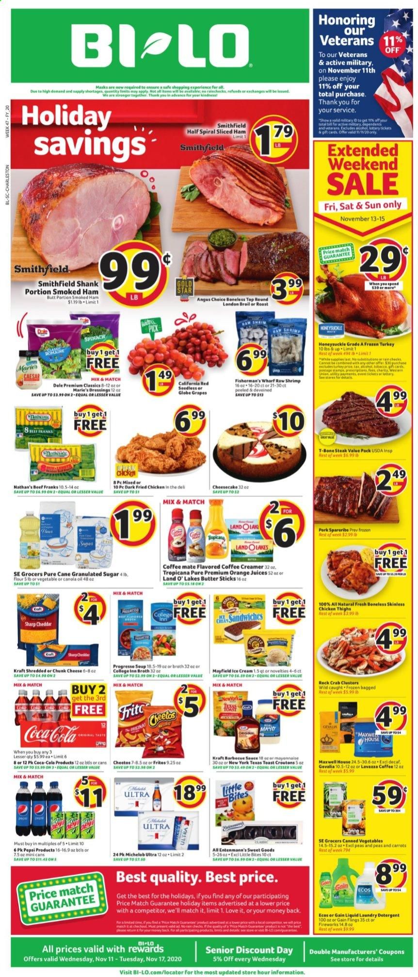 BI-LO Weekly Ad Flyer November 11 to November 17