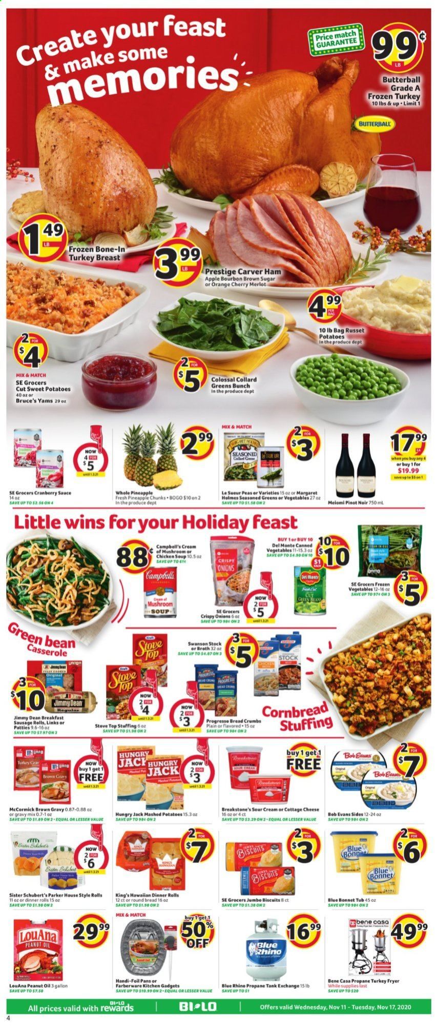 BI-LO Weekly Ad Flyer November 11 to November 17