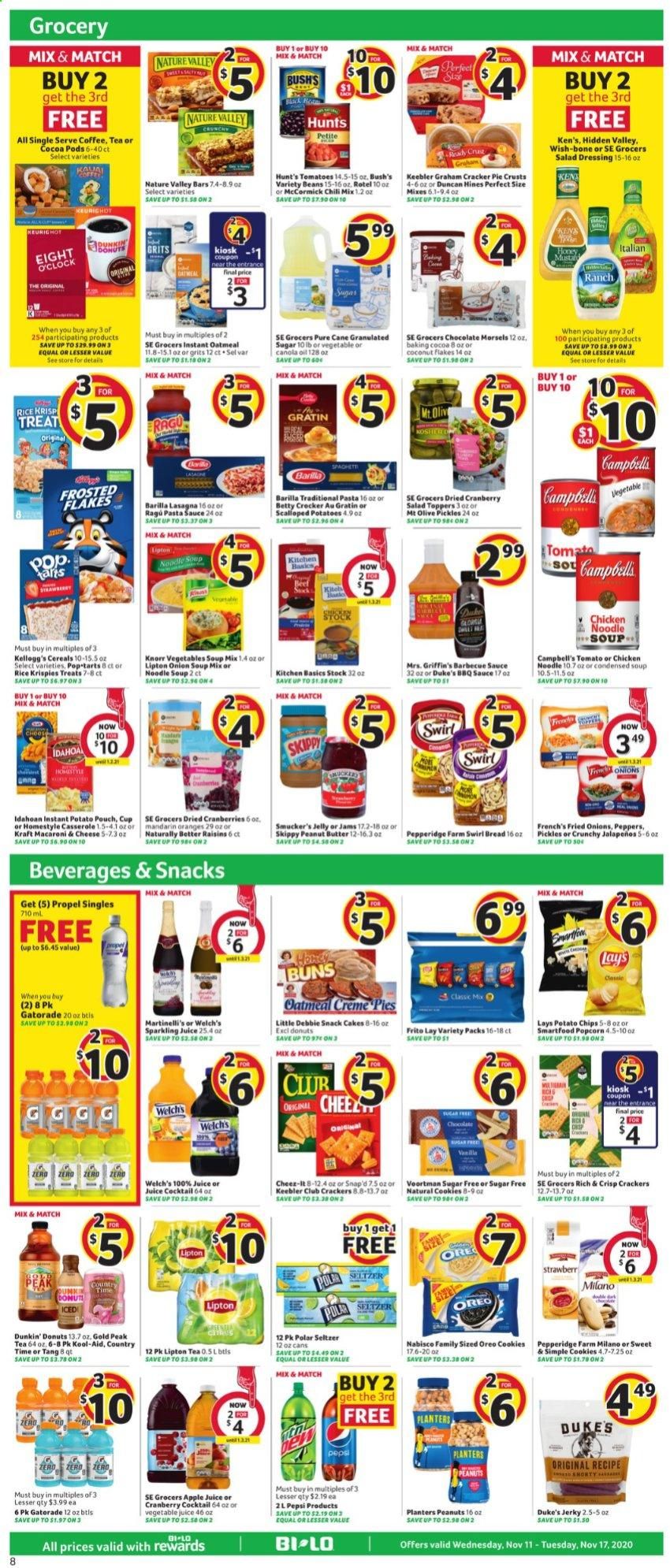 BI-LO Weekly Ad Flyer November 11 to November 17