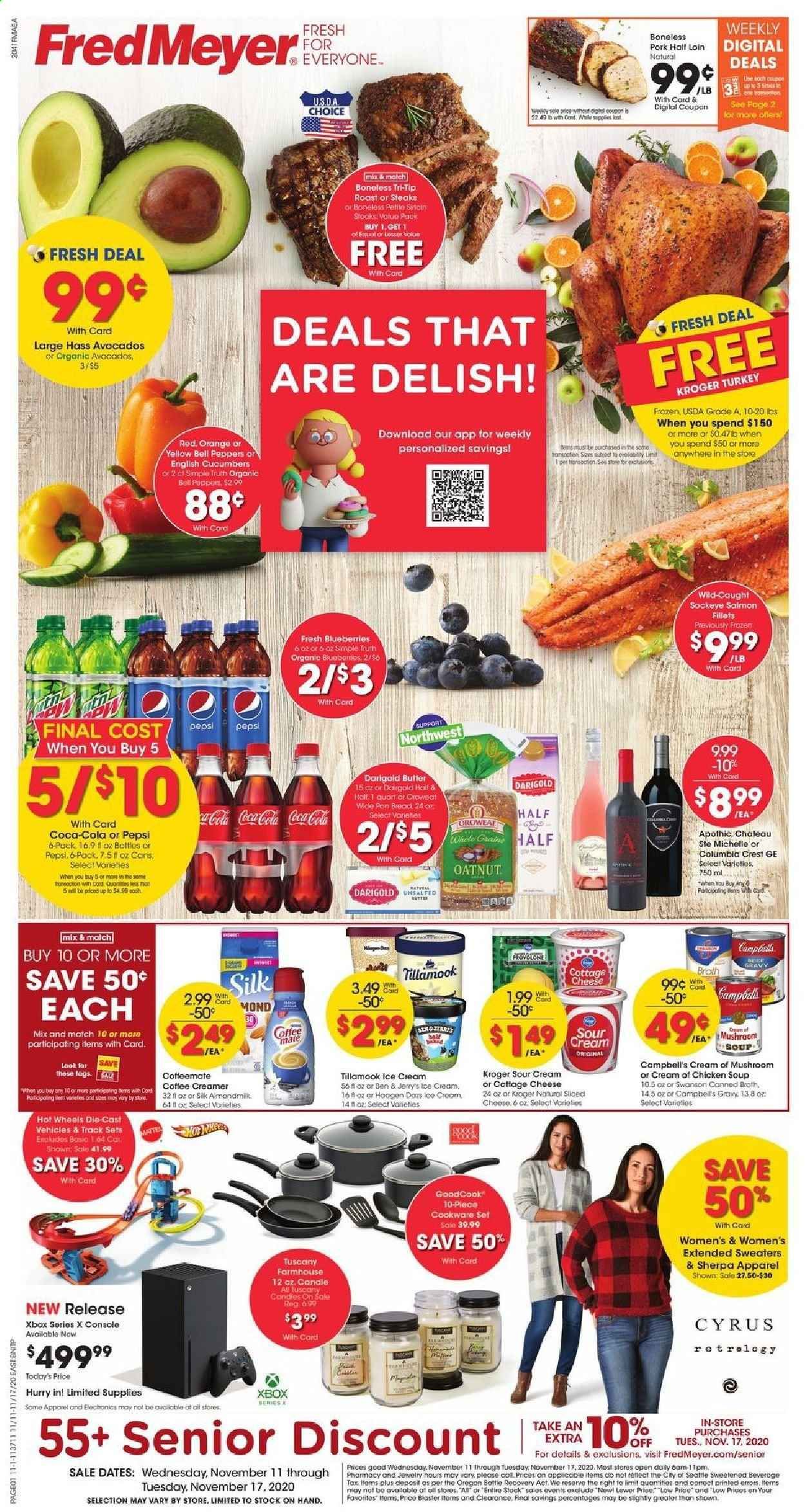 Fred Meyer (DC, DE, NJ, NY, PA, VA) Weekly Ad Flyer November 11 to November 17