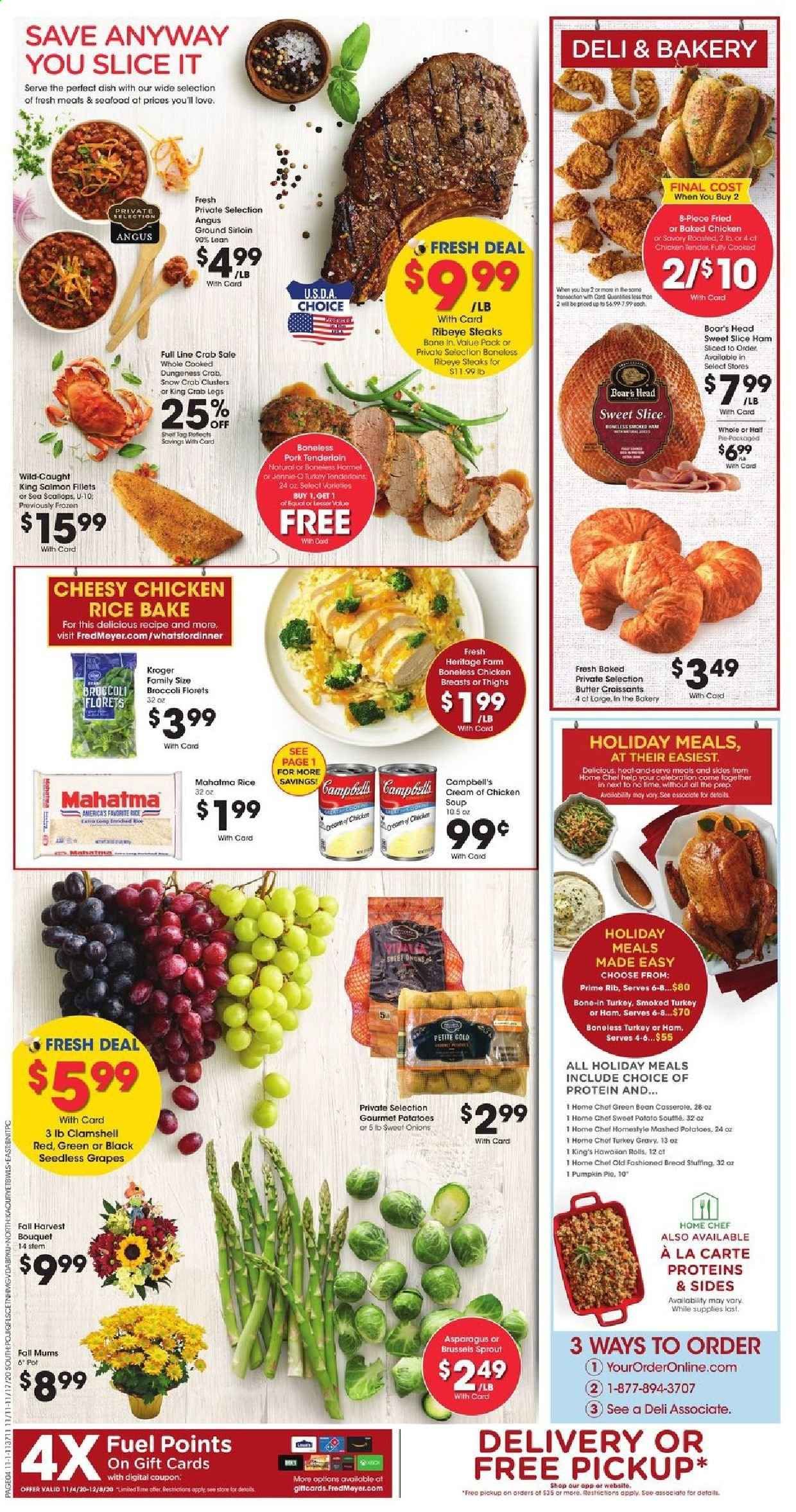 Fred Meyer (DC, DE, NJ, NY, PA, VA) Weekly Ad Flyer November 11 to November 17