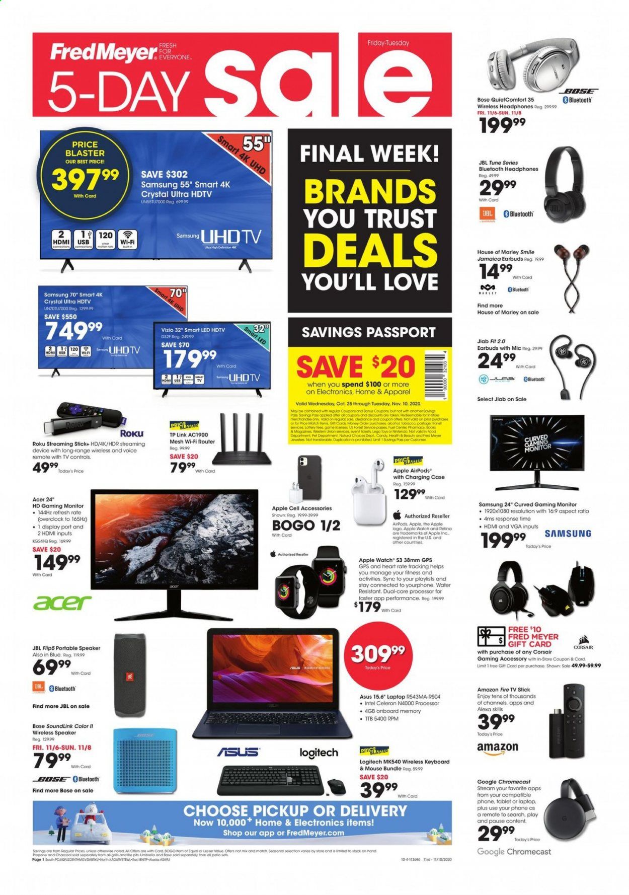 Fred Meyer Weekly Ad Flyer November 6 to November 10