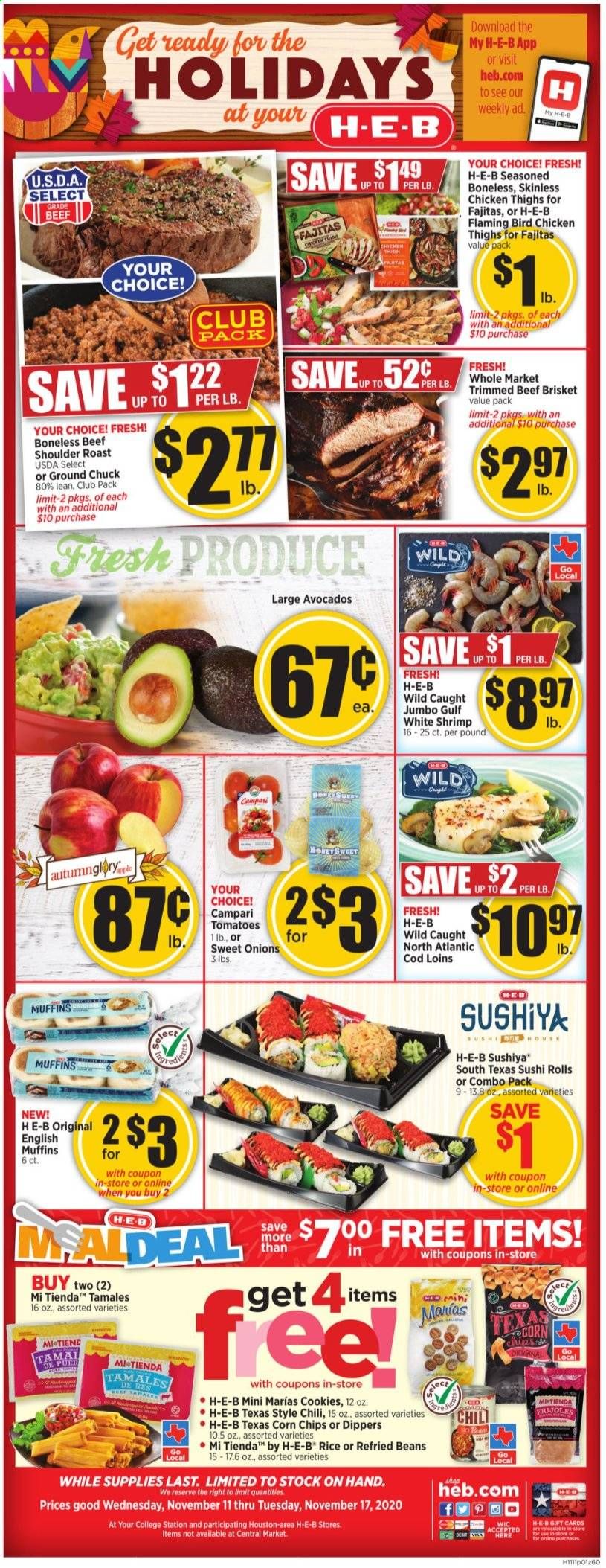 H-E-B (TX) Weekly Ad Flyer November 11 to November 17