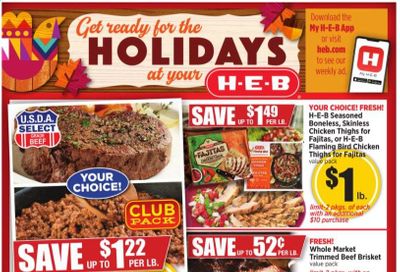 H-E-B (TX) Weekly Ad Flyer November 11 to November 17