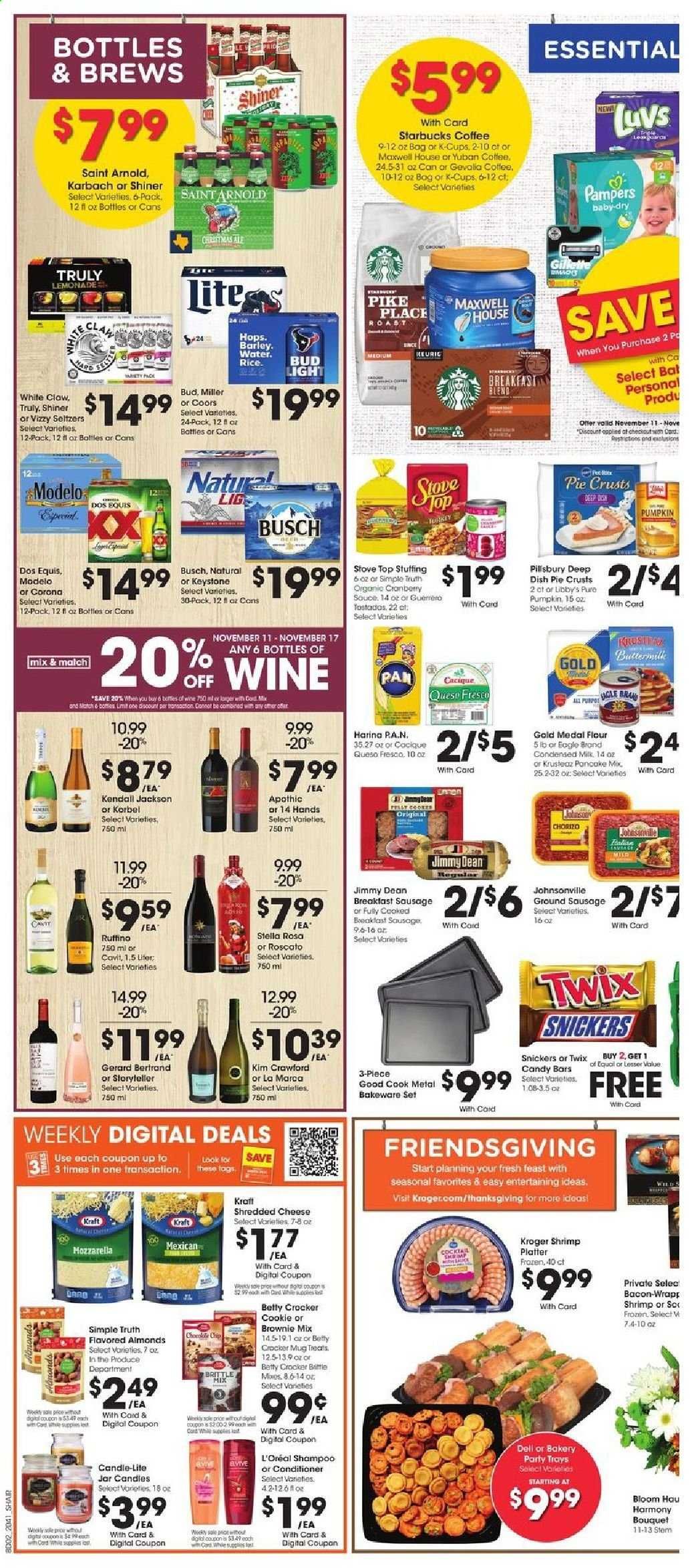 Kroger (GA, IL, LA, MI, OK, SC, TN, TX, VA) Weekly Ad Flyer November 11 to November 17