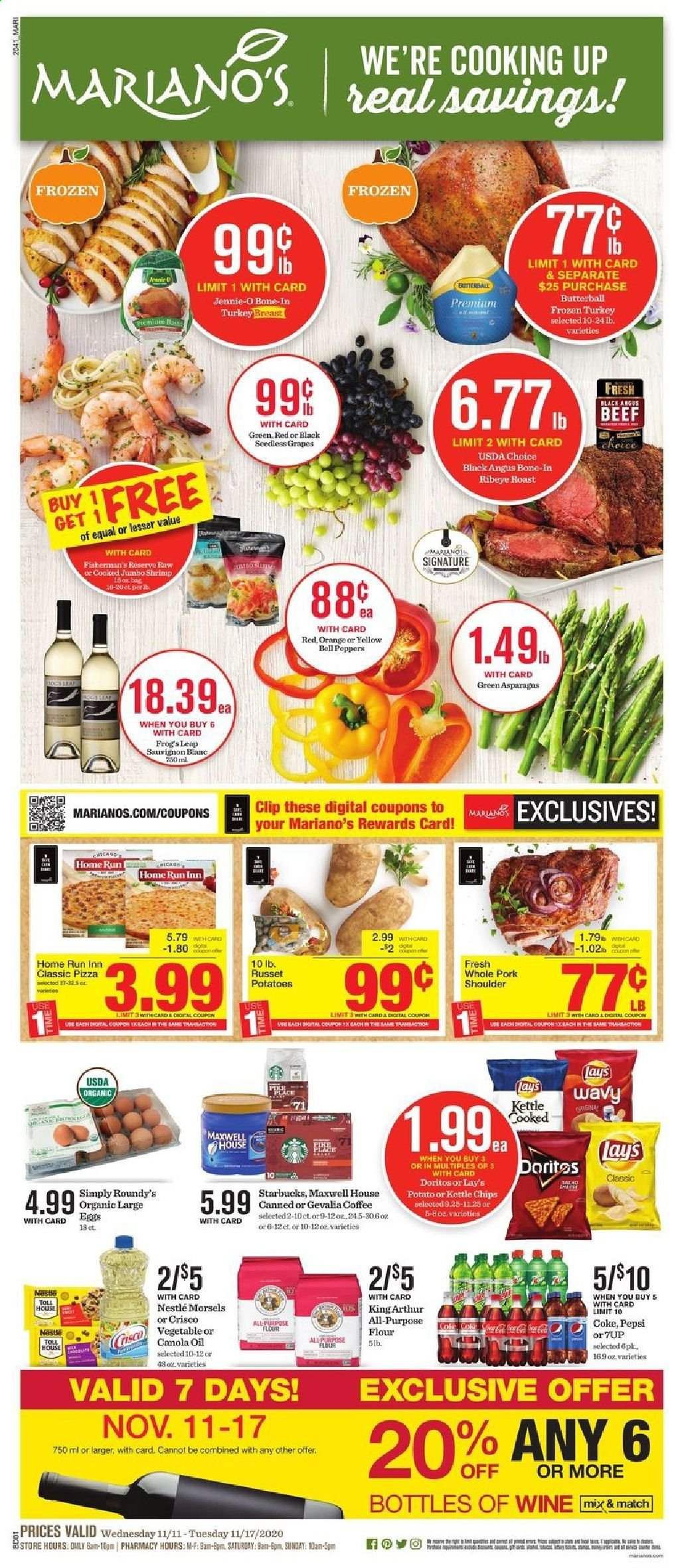 Mariano’s Weekly Ad Flyer November 11 to November 17
