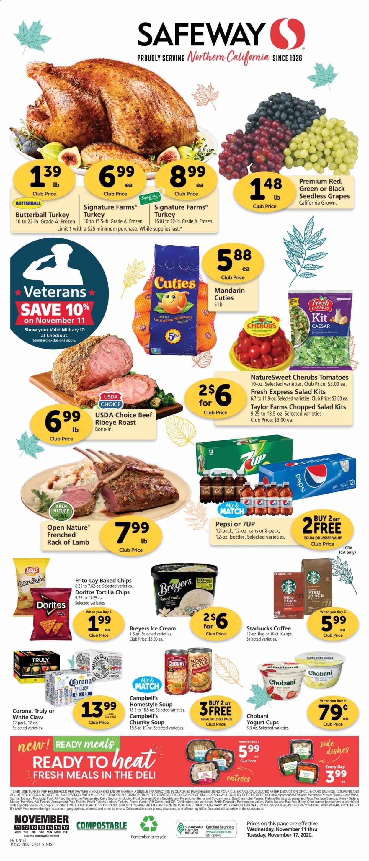 Safeway (AZ, CA, CO, HI, MD, NE, OR, VA, WA) Weekly Ad Flyer November 11 to November 17