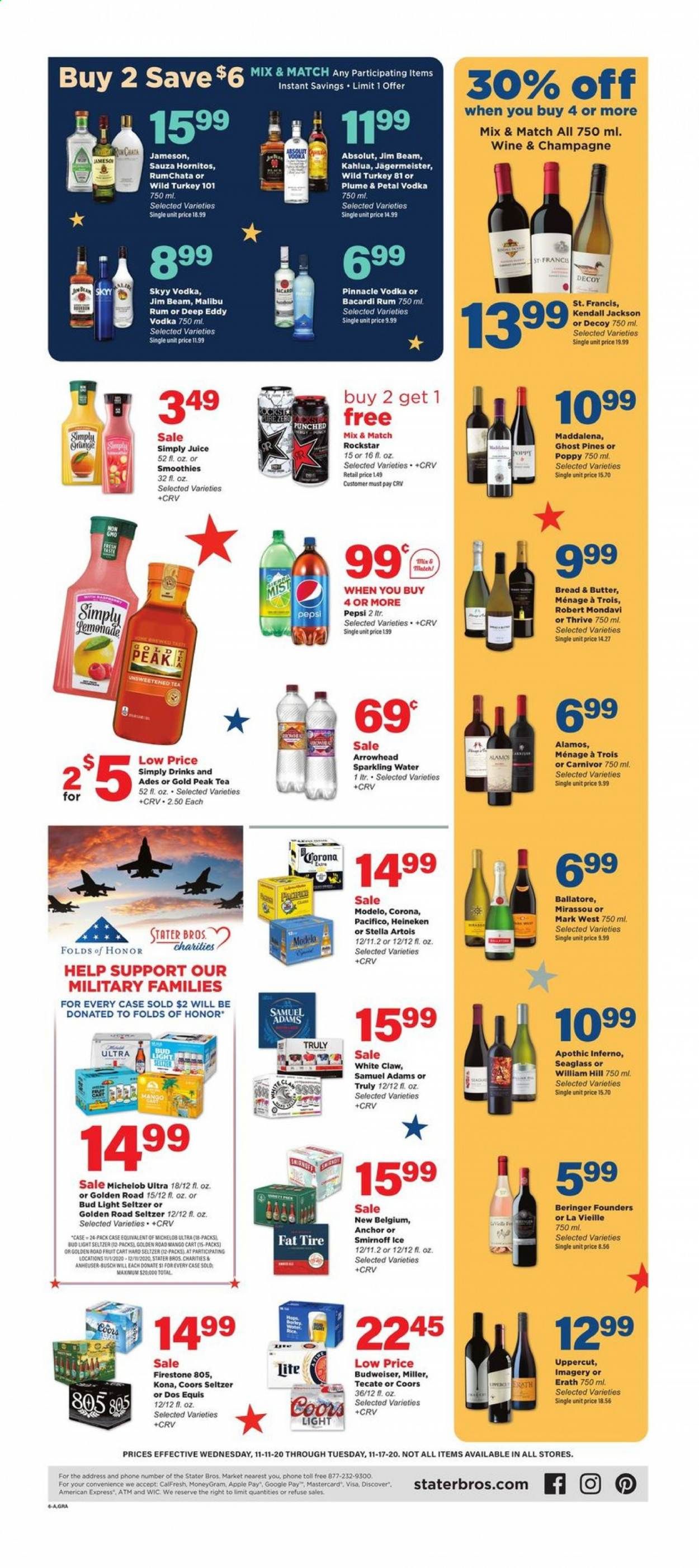 Stater Bros. Weekly Ad Flyer November 11 to November 17