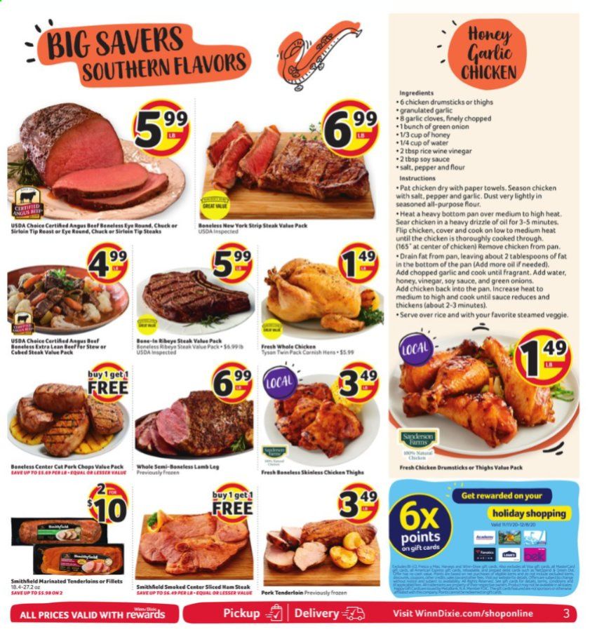 Winn Dixie (AL, FL, GA, LA, MS) Weekly Ad Flyer November 11 to November 17