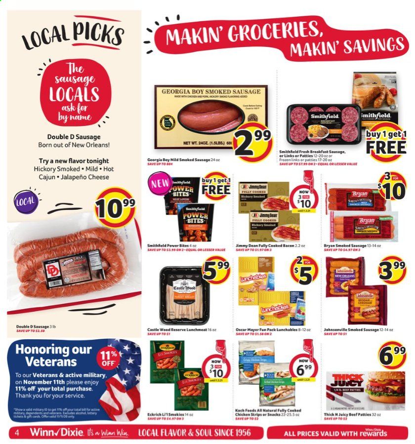 Winn Dixie (AL, FL, GA, LA, MS) Weekly Ad Flyer November 11 to November 17