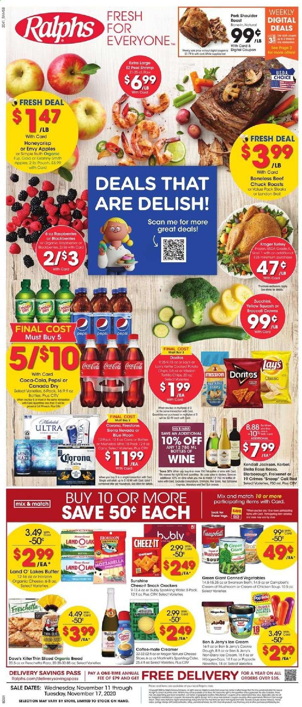Ralphs (DC, DE, FL, GA, MD, NC, SC, VA) Weekly Ad Flyer November 11 to November 17