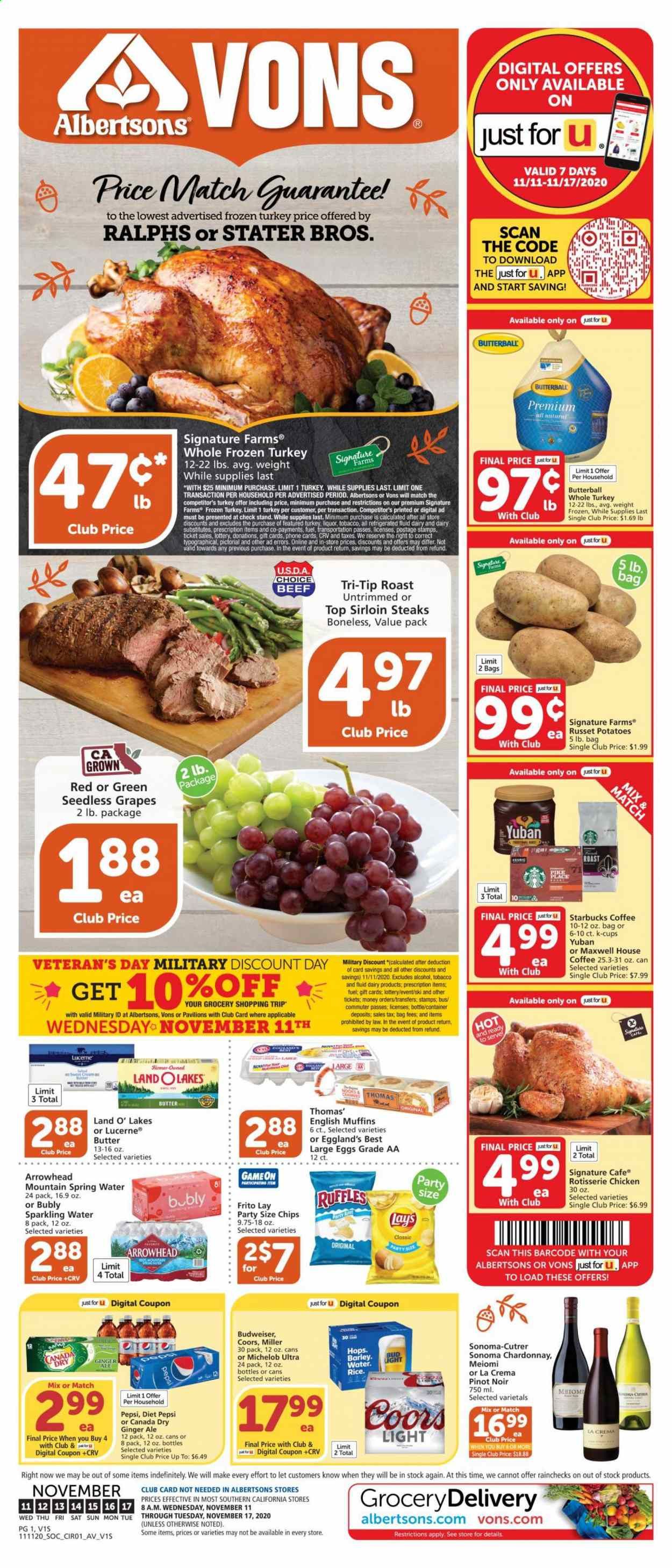 Vons (CA, NV) Weekly Ad Flyer November 11 to November 17