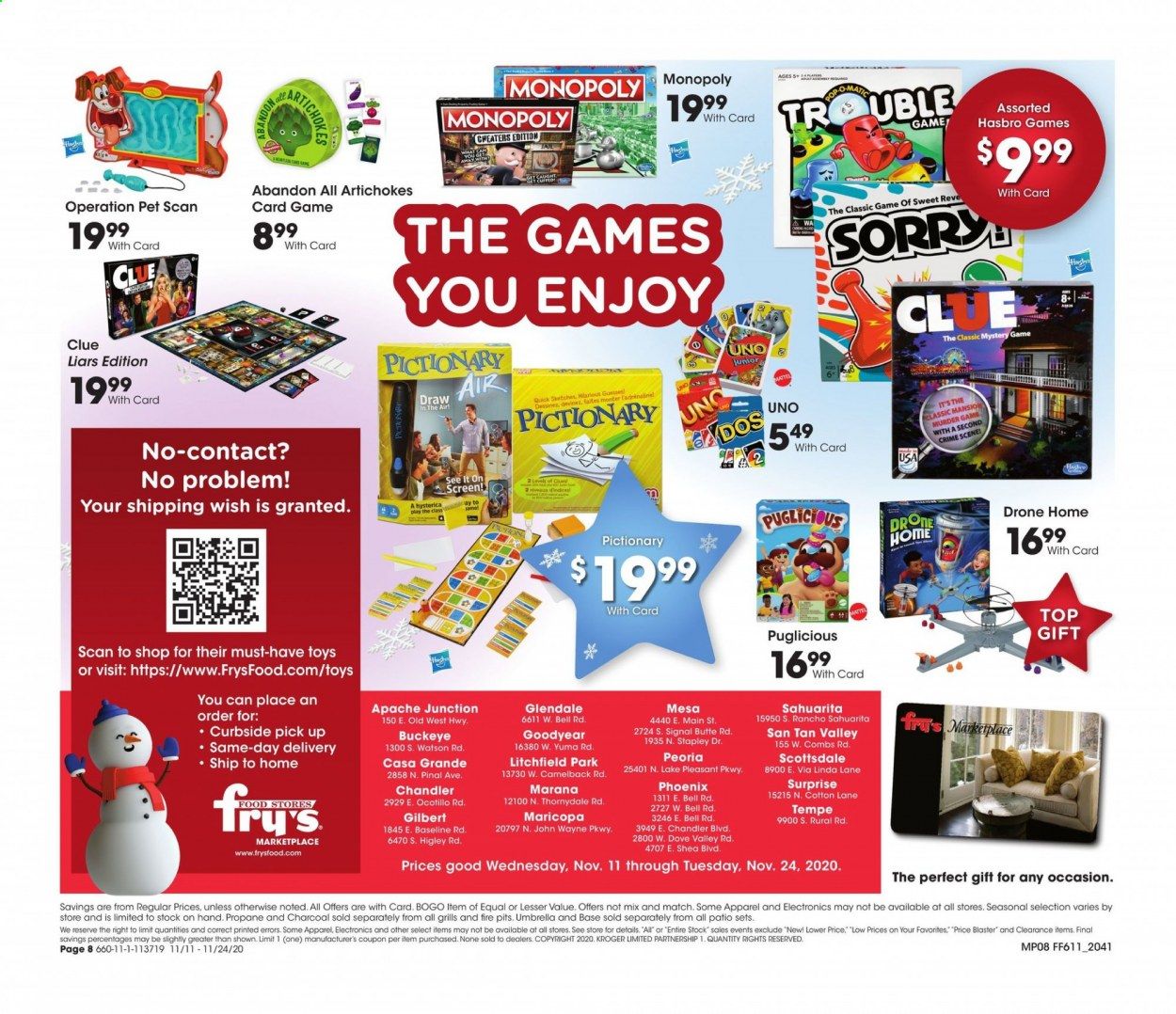 Fry’s (AZ) Weekly Ad Flyer November 11 to November 24