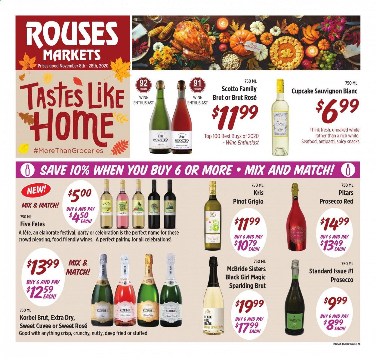 Rouses Markets (AL, LA, MS) Weekly Ad Flyer November 8 to November 28
