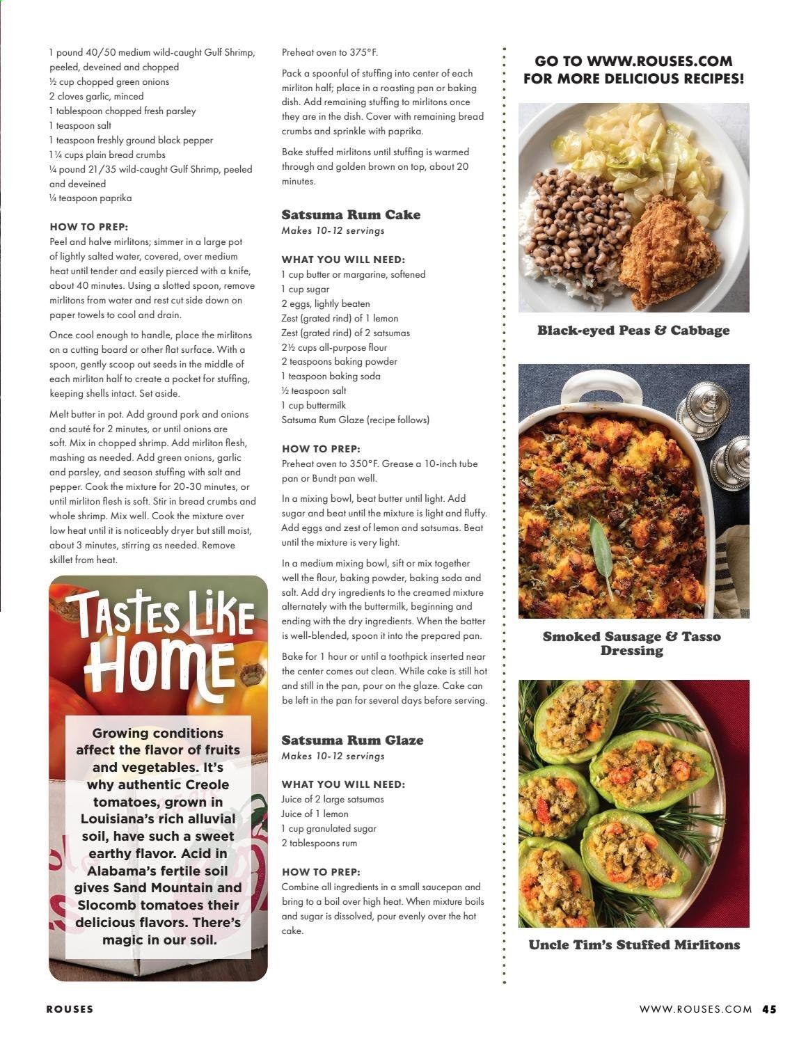 Rouses Markets (AL, LA, MS) Weekly Ad Flyer November 1 to December 31