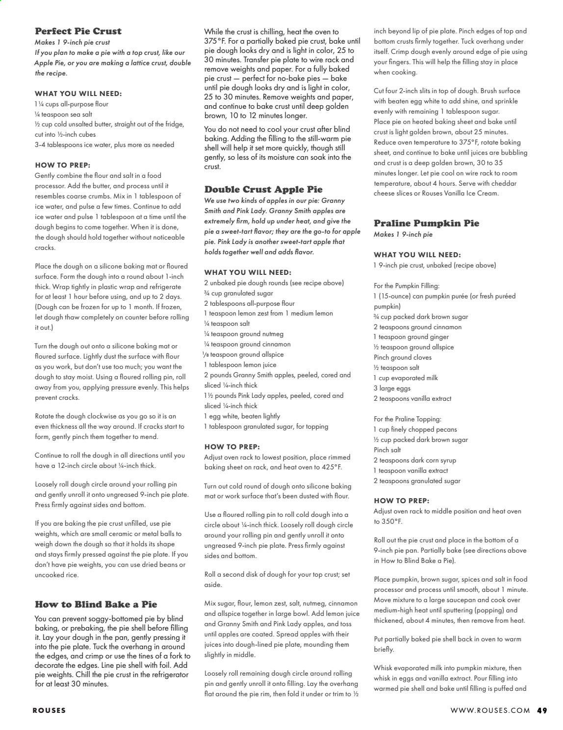 Rouses Markets (AL, LA, MS) Weekly Ad Flyer November 1 to December 31