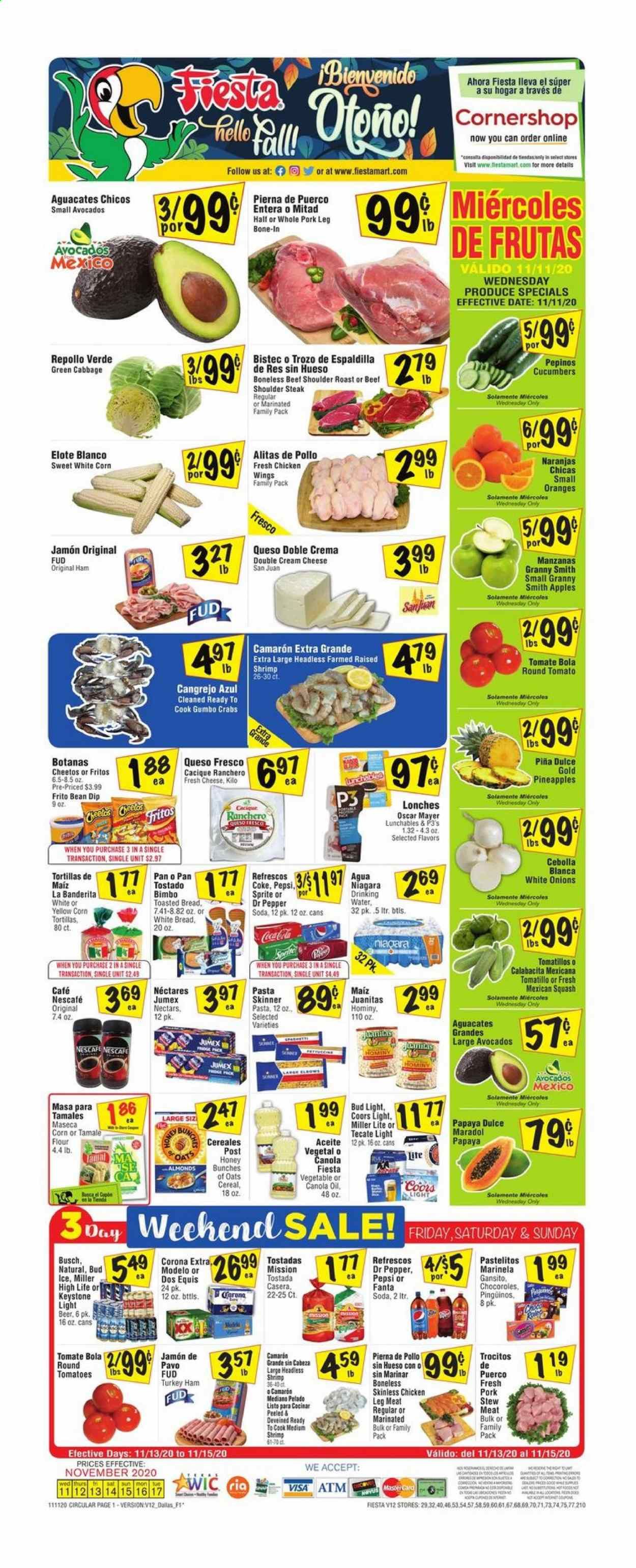 Fiesta Mart (TX) Weekly Ad Flyer November 11 to November 17