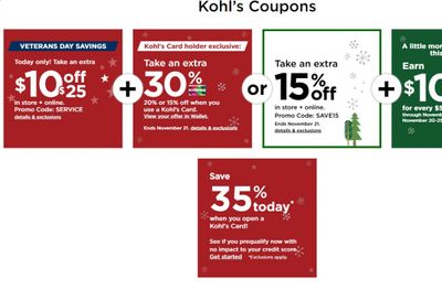 Kohl's Weekly Ad Flyer November 11 to November 18