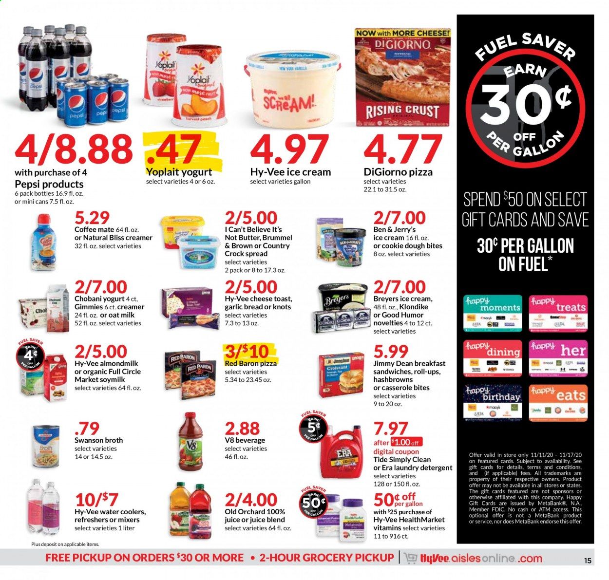 Hy-Vee (IA, IL, KS, MO) Weekly Ad Flyer November 11 to November 17