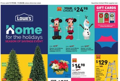 Lowe's Weekly Ad Flyer November 19 to November 25