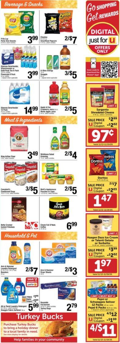 Shaw’s (MA, ME, NH, RI, VT) Weekly Ad Flyer November 13 to November 19