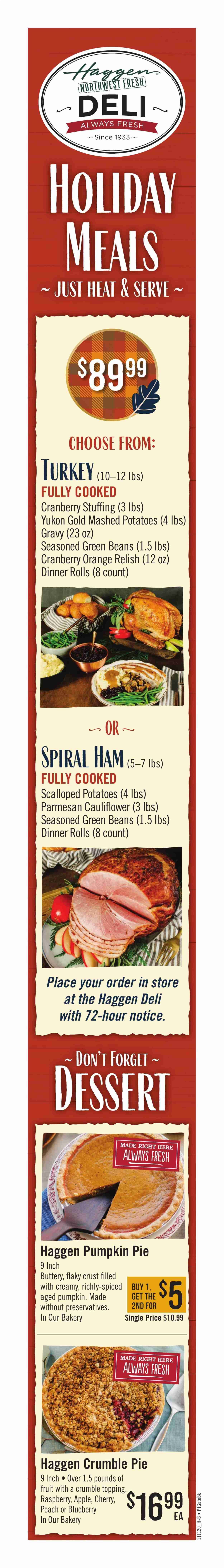 Haggen Weekly Ad Flyer November 11 to November 17