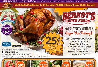Berkot's Super Foods Weekly Ad Flyer November 11 to November 17, 2020
