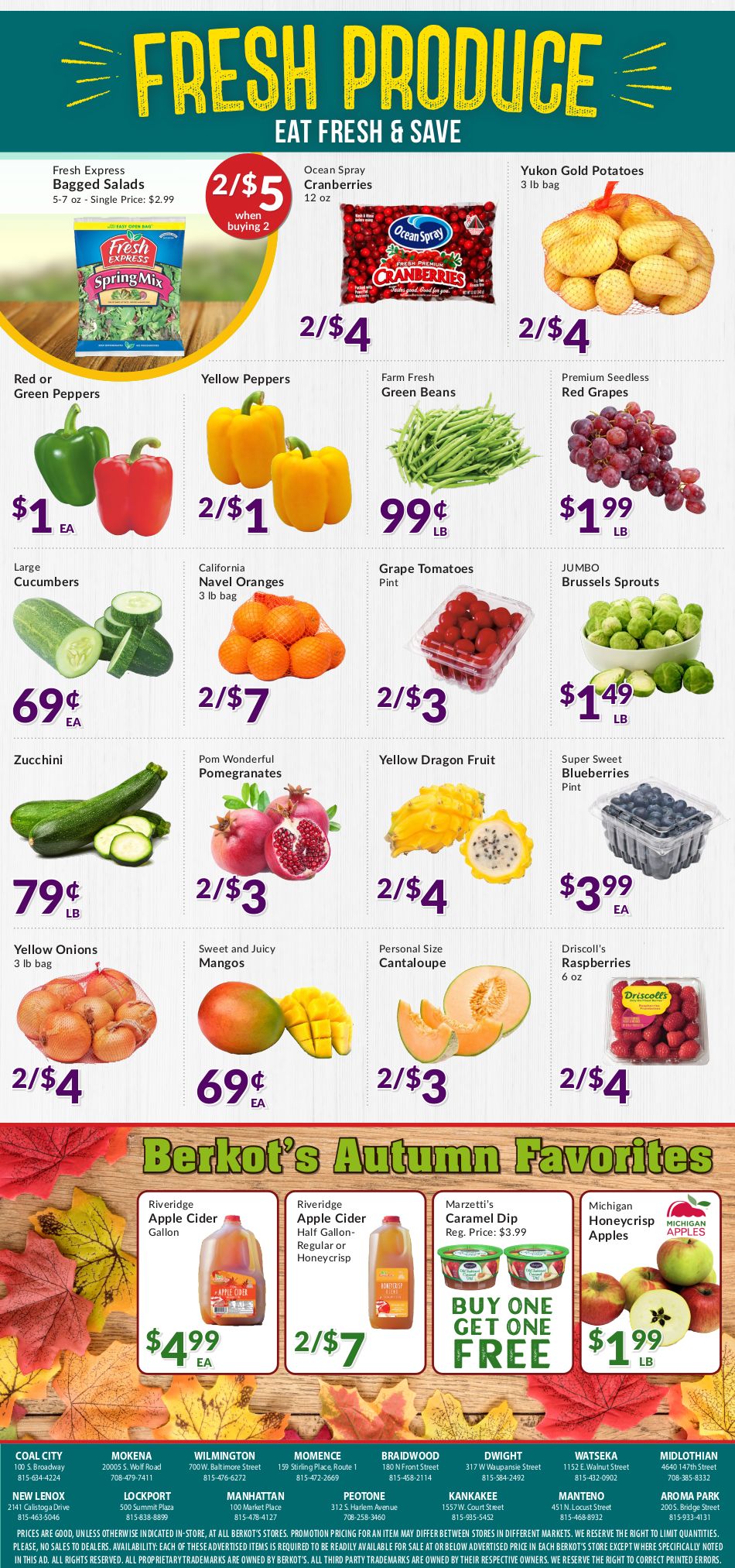 Berkot's Super Foods Weekly Ad Flyer November 11 to November 17, 2020