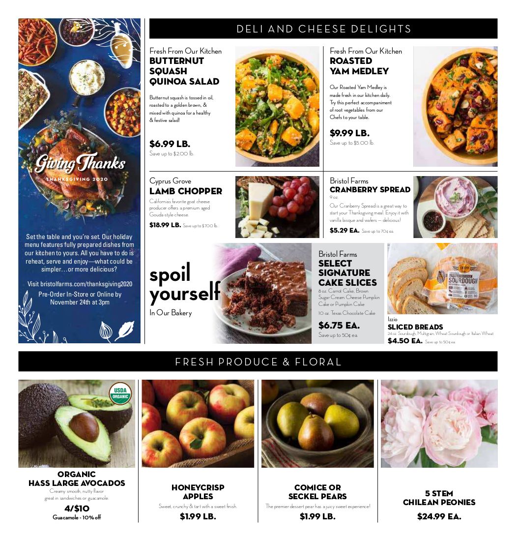 Bristol Farms Weekly Ad Flyer November 11 to November 17, 2020