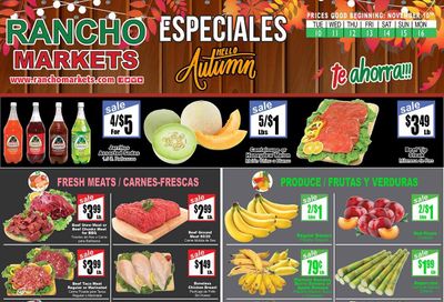 Rancho Markets Weekly Ad Flyer November 10 to November 16