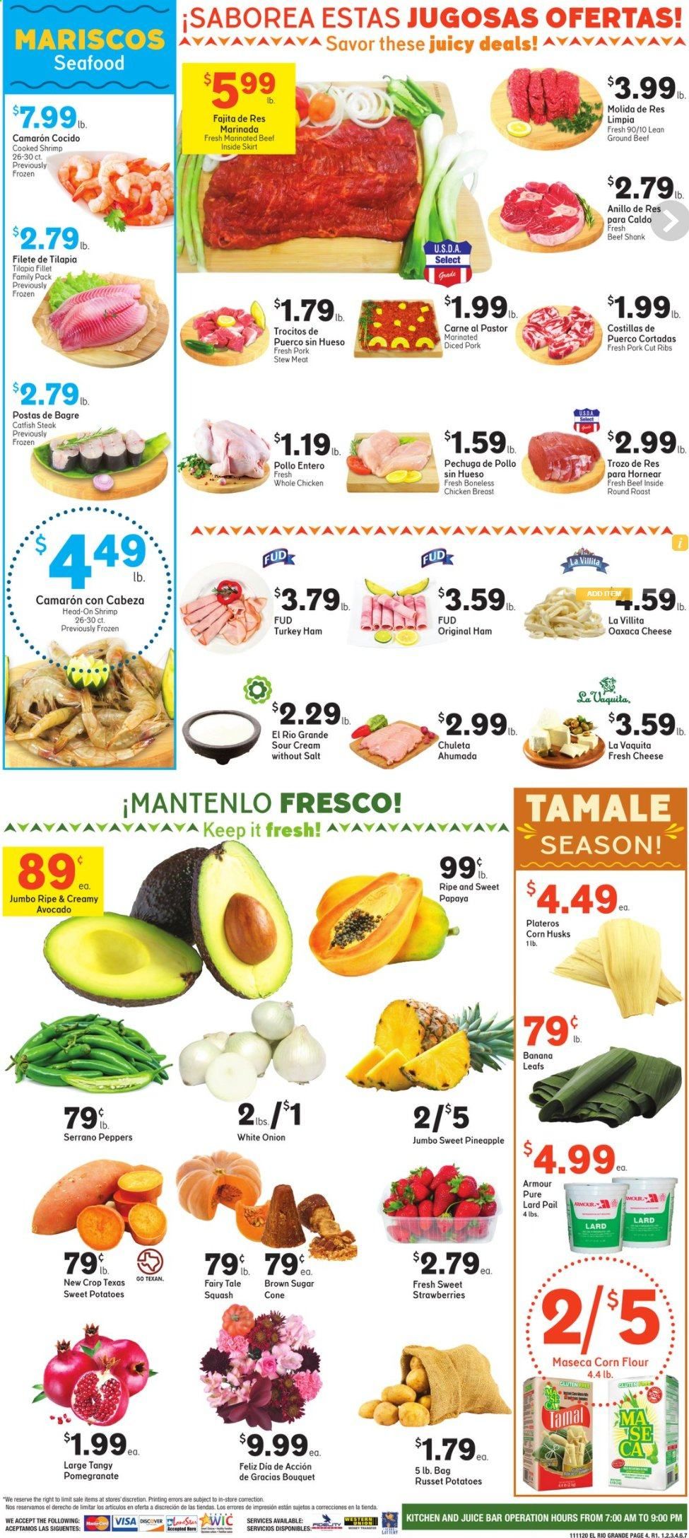 El Rio Grande (10, 21, 25, 30, 34, 53, 90) Weekly Ad Flyer November 11 to November 17