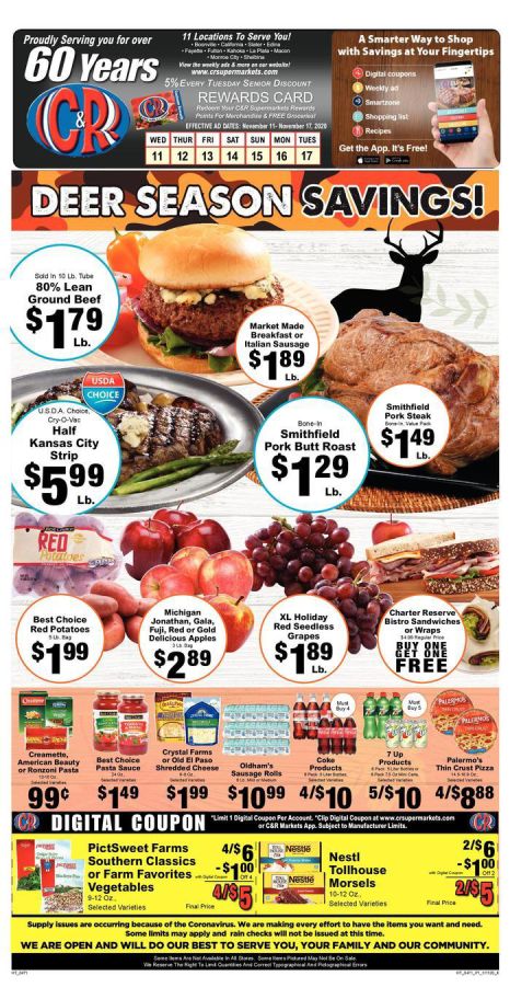C&R Market Weekly Ad Flyer November 11 to November 17, 2020