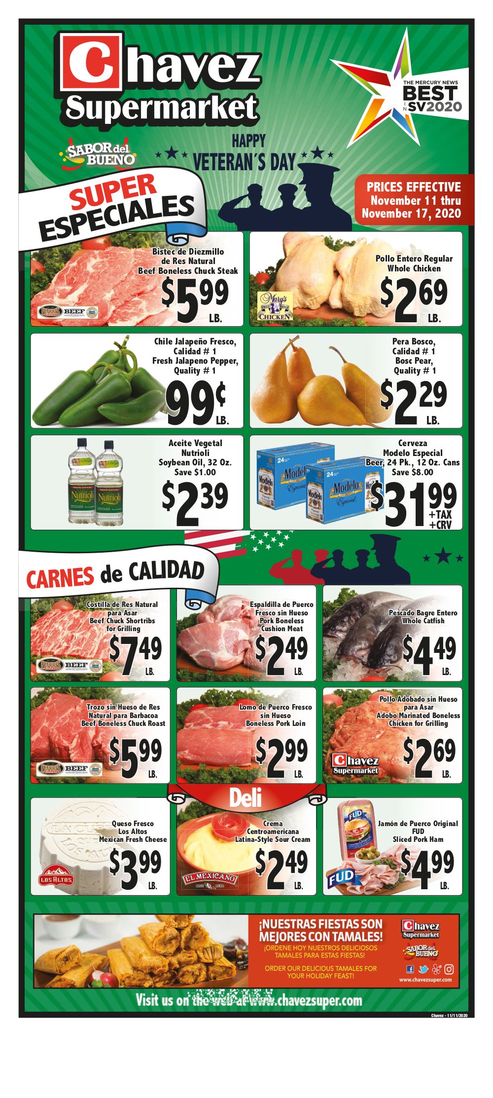 Chavez Weekly Ad Flyer November 11 to November 17, 2020