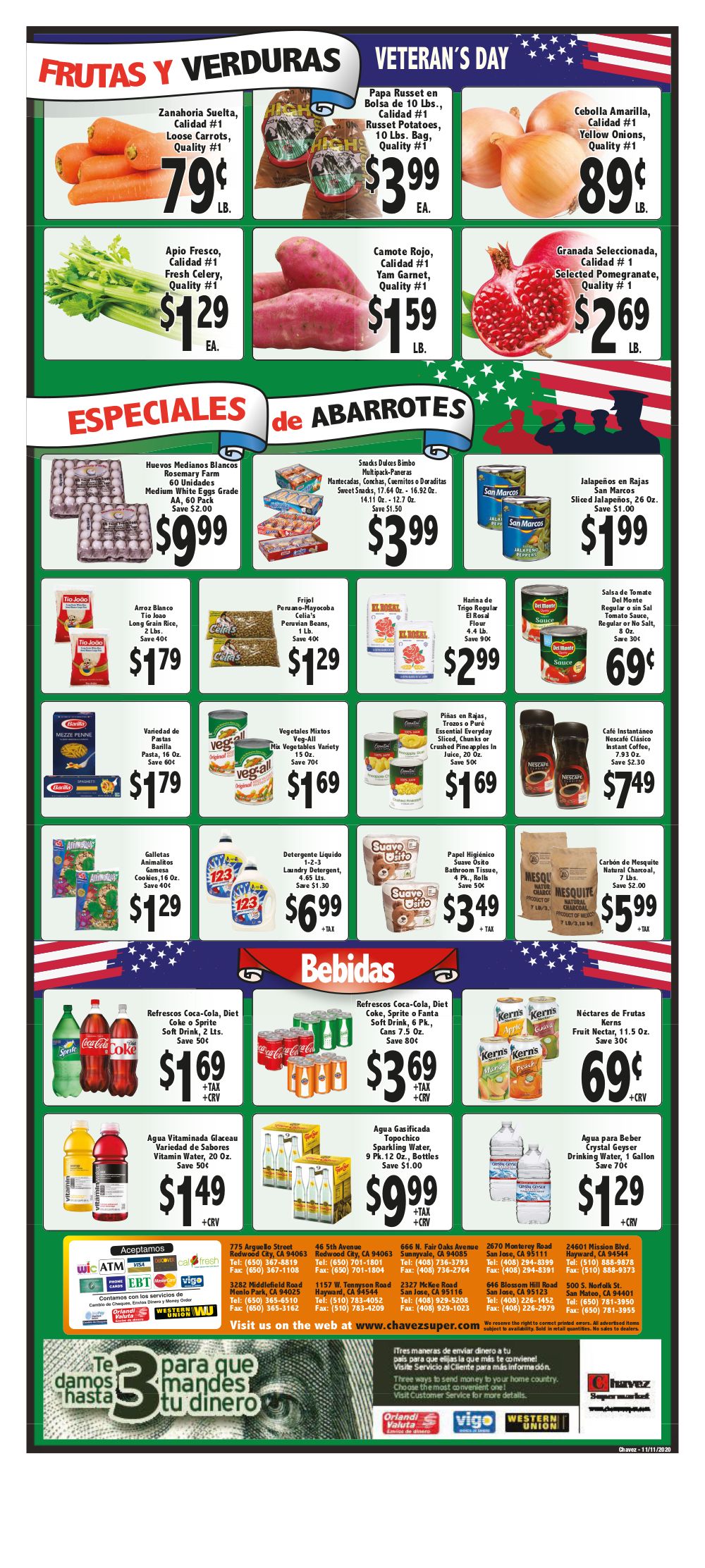 Chavez Weekly Ad Flyer November 11 to November 17, 2020