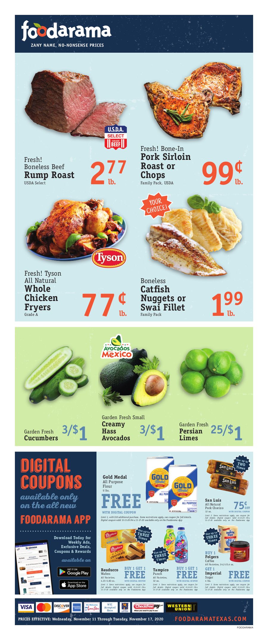Foodarama Weekly Ad Flyer November 11 to November 17, 2020