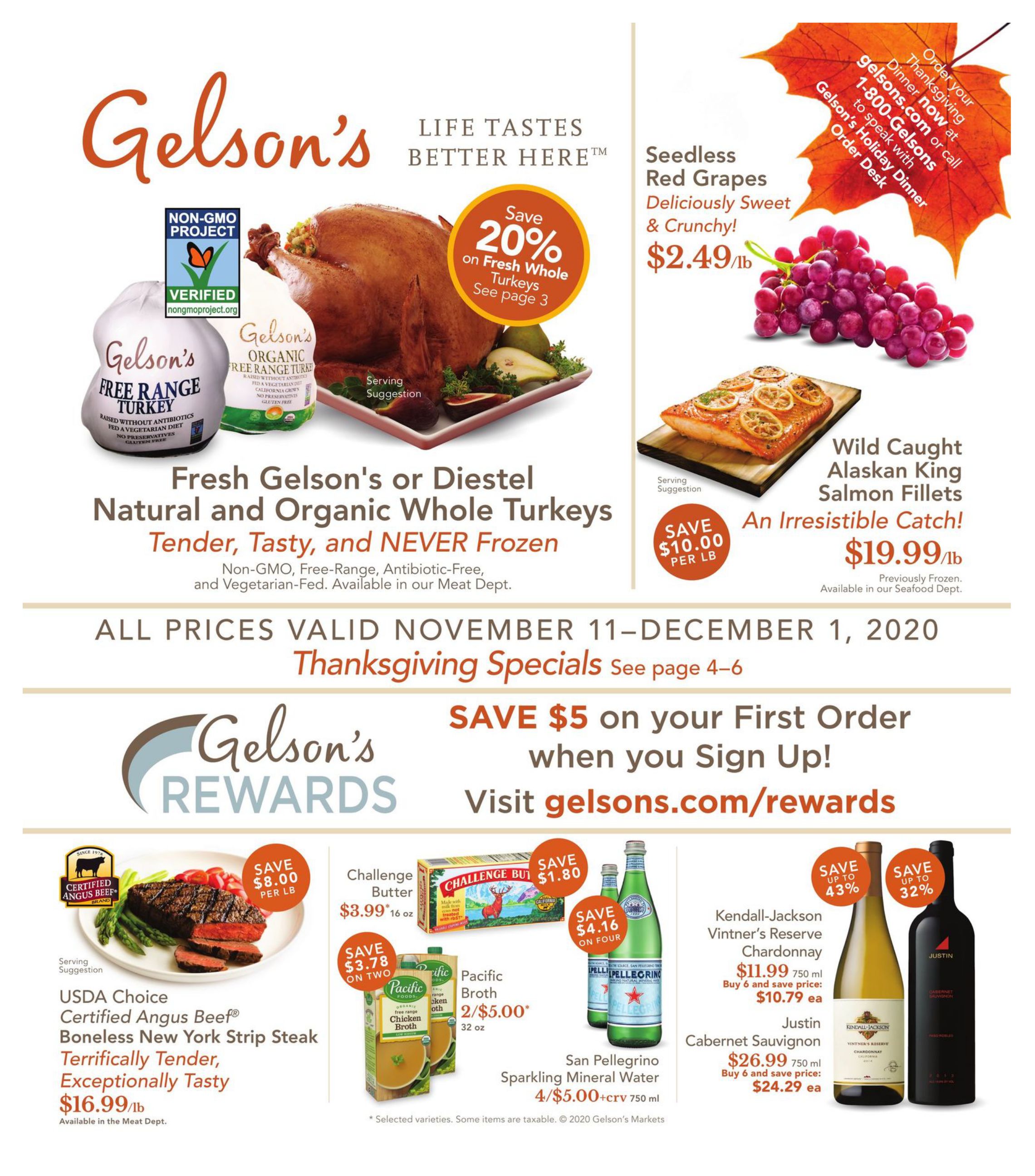 Gelson's Weekly Ad Flyer November 11 to November 17, 2020