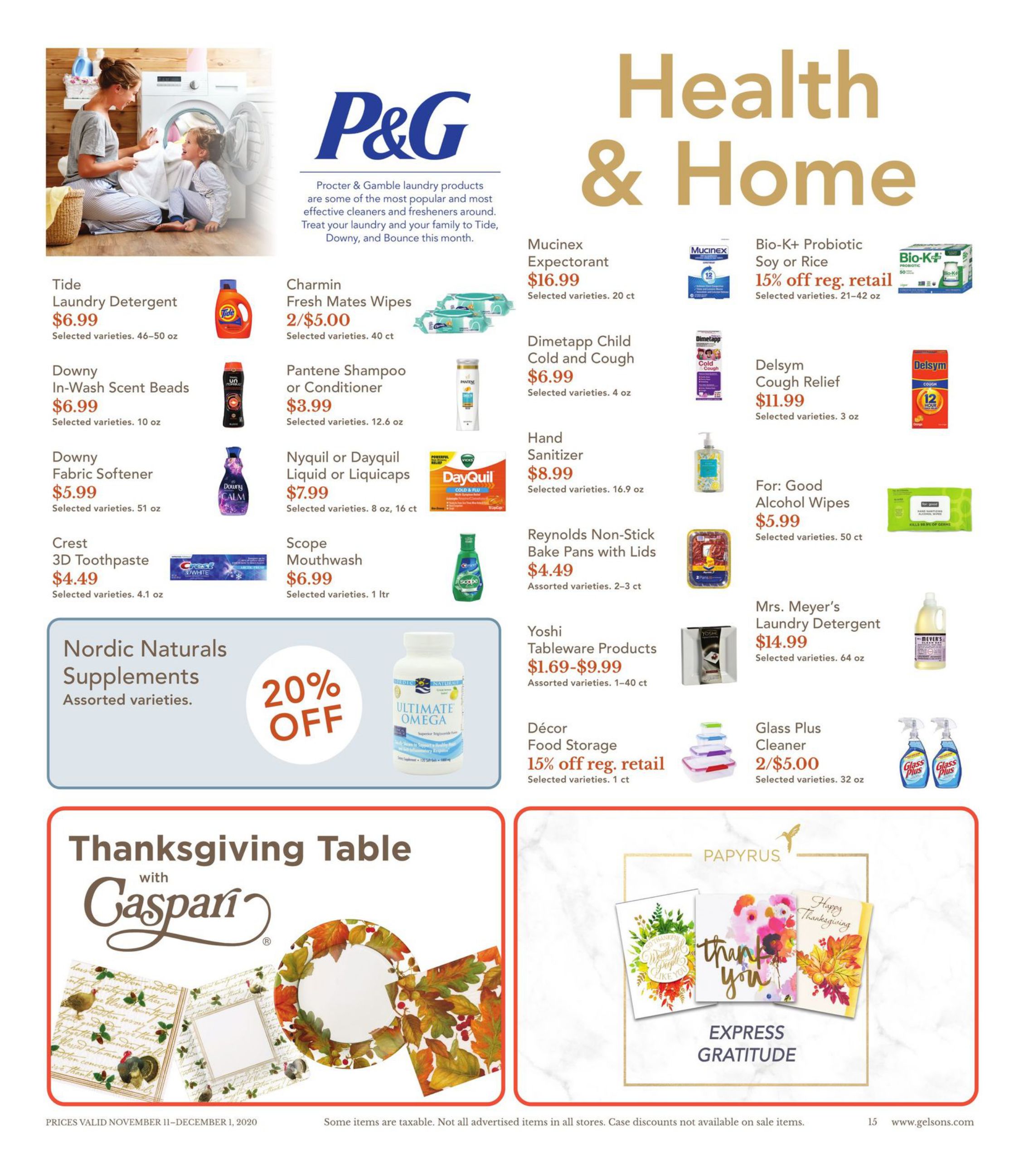 Gelson's Weekly Ad Flyer November 11 to November 17, 2020
