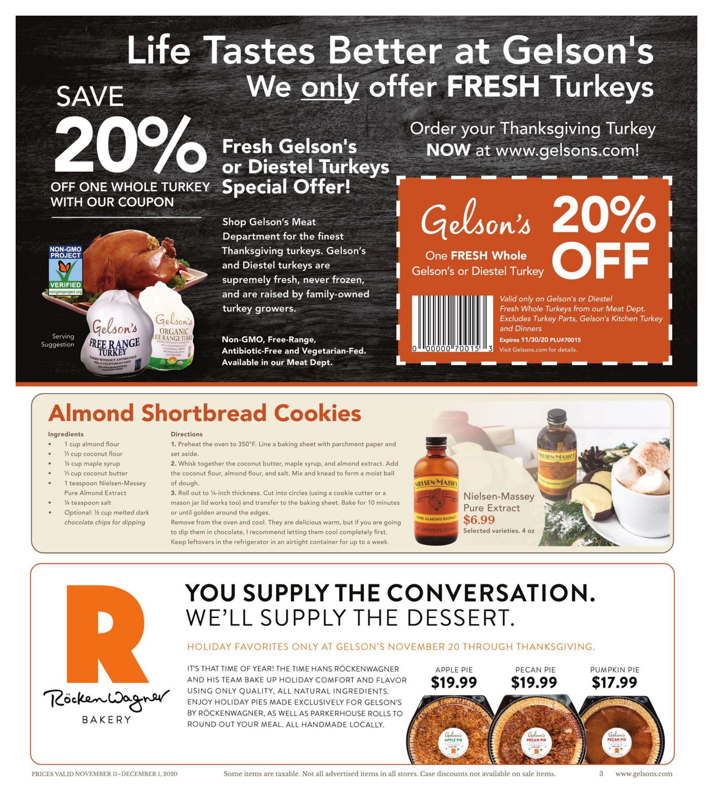 Gelson's Weekly Ad Flyer November 11 to November 17, 2020