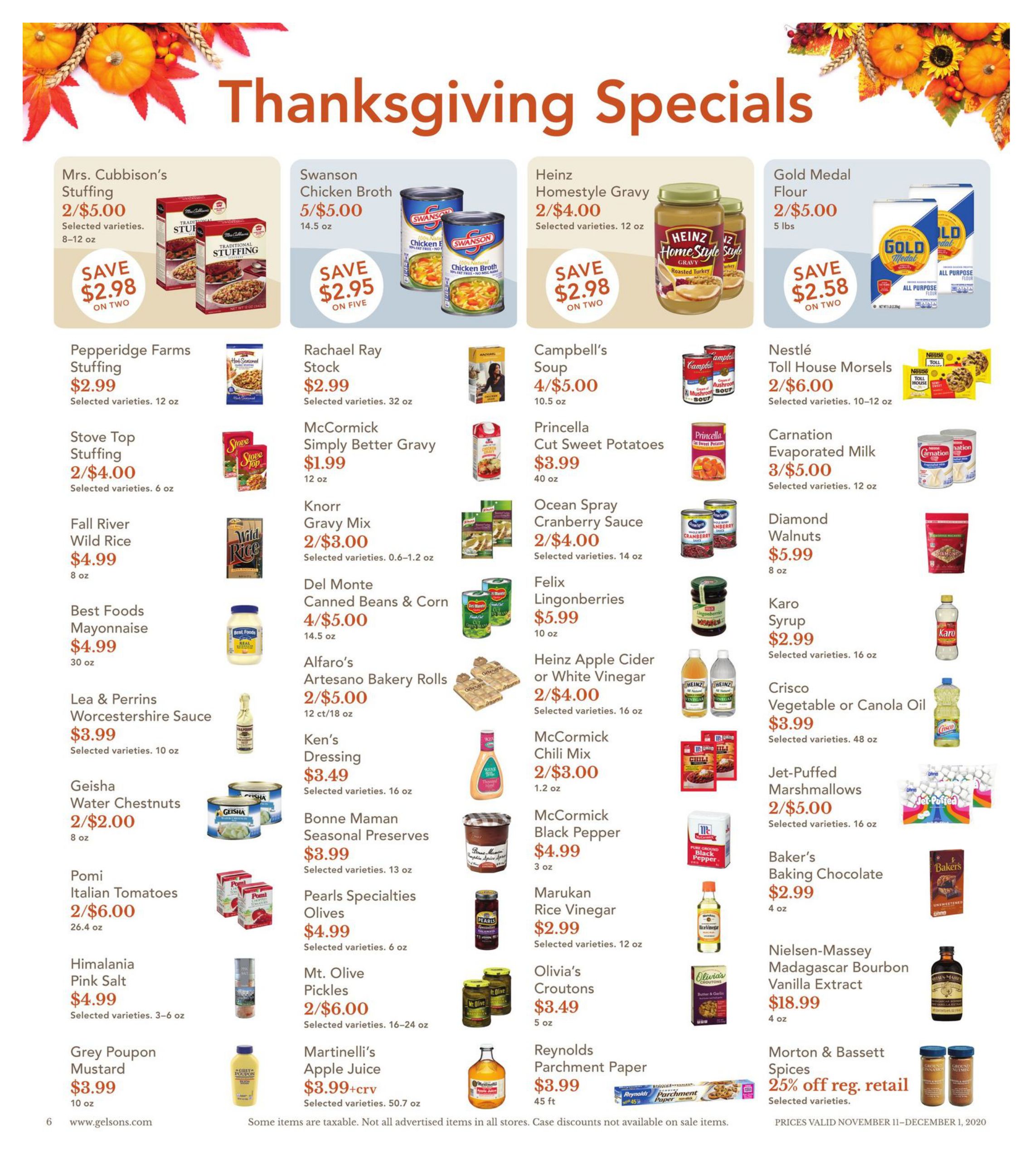 Gelson's Weekly Ad Flyer November 11 to November 17, 2020