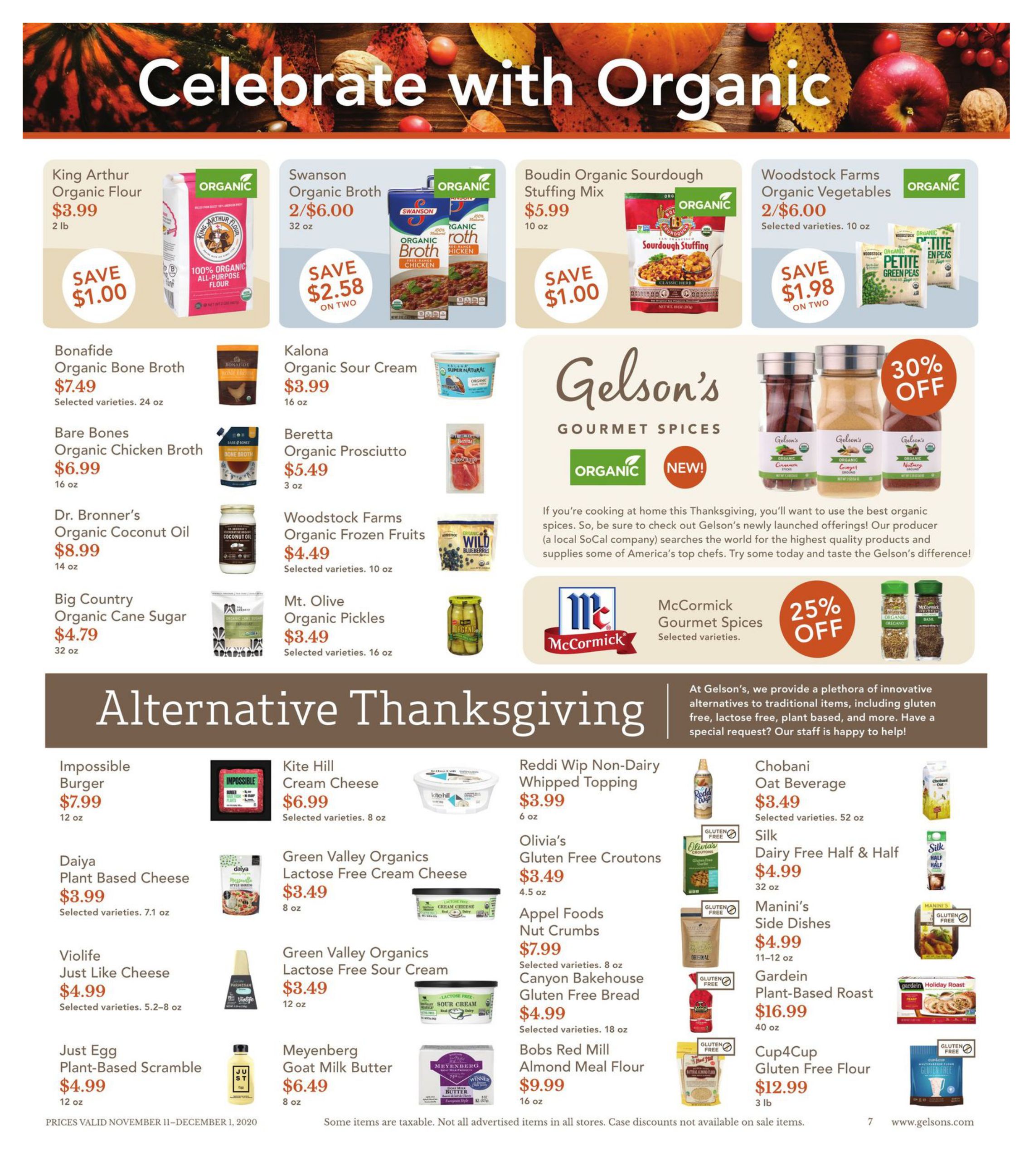 Gelson's Weekly Ad Flyer November 11 to November 17, 2020