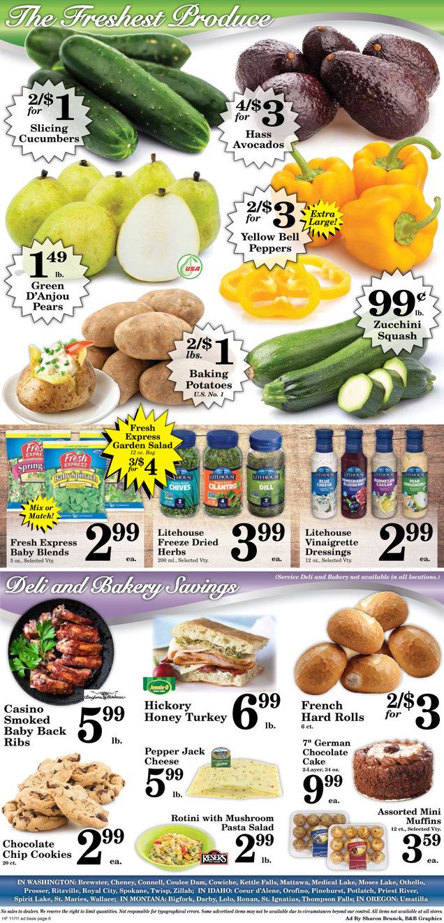 Harvest Foods Weekly Ad Flyer November 11 to November 17, 2020