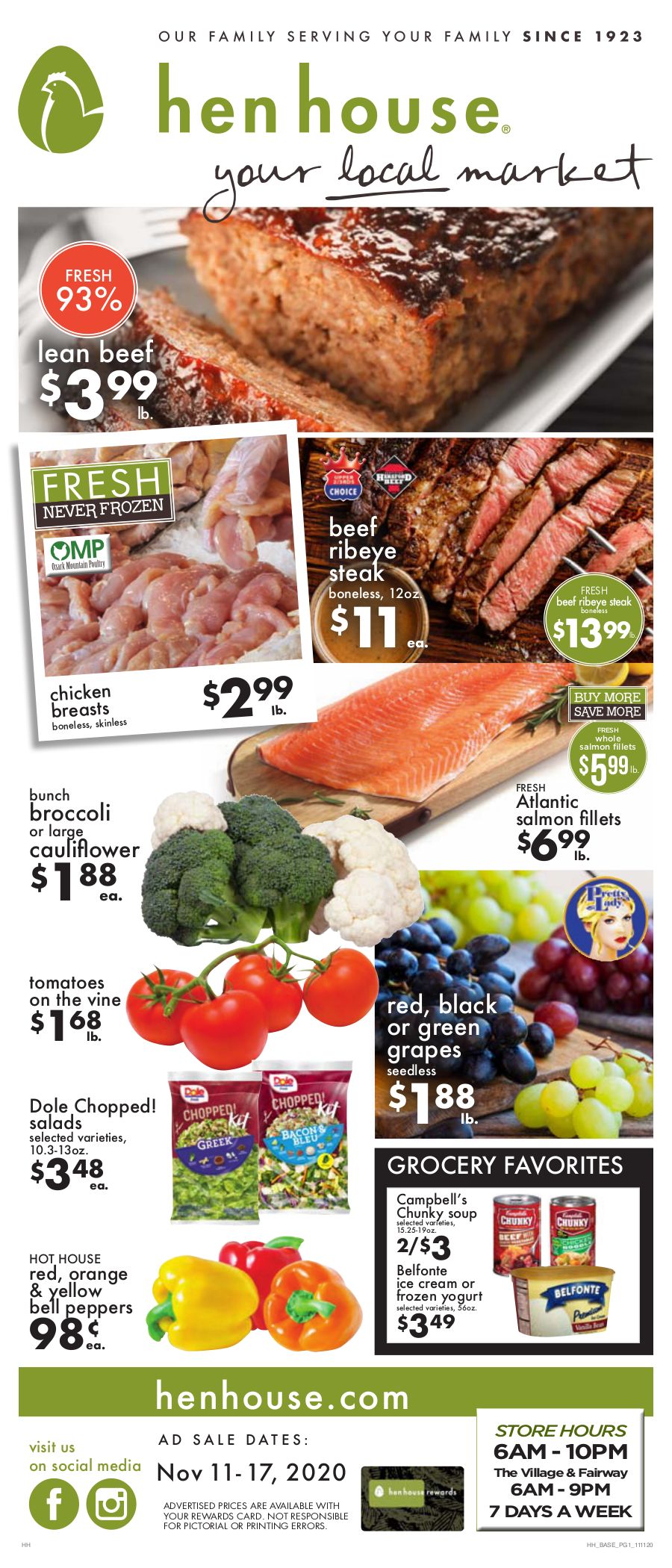 Hen House Weekly Ad Flyer November 11 to November 17, 2020