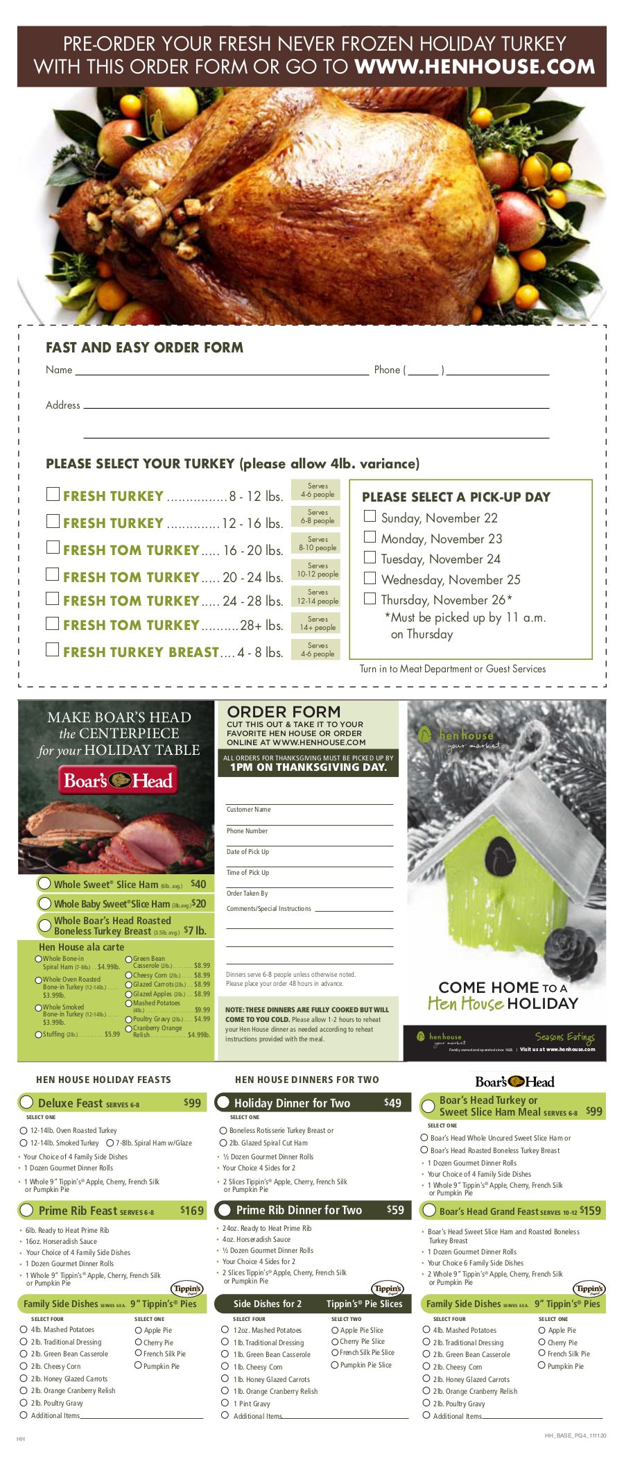 Hen House Weekly Ad Flyer November 11 to November 17, 2020