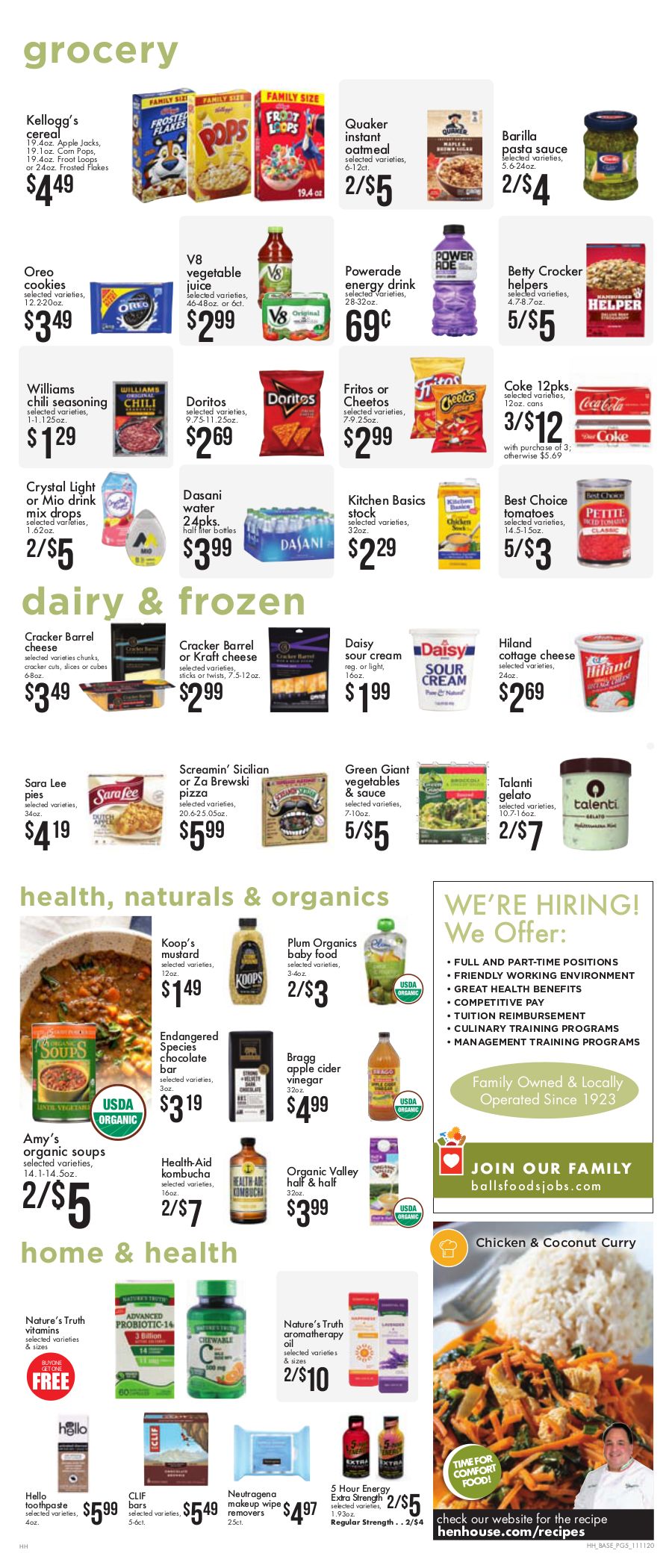 Hen House Weekly Ad Flyer November 11 to November 17, 2020