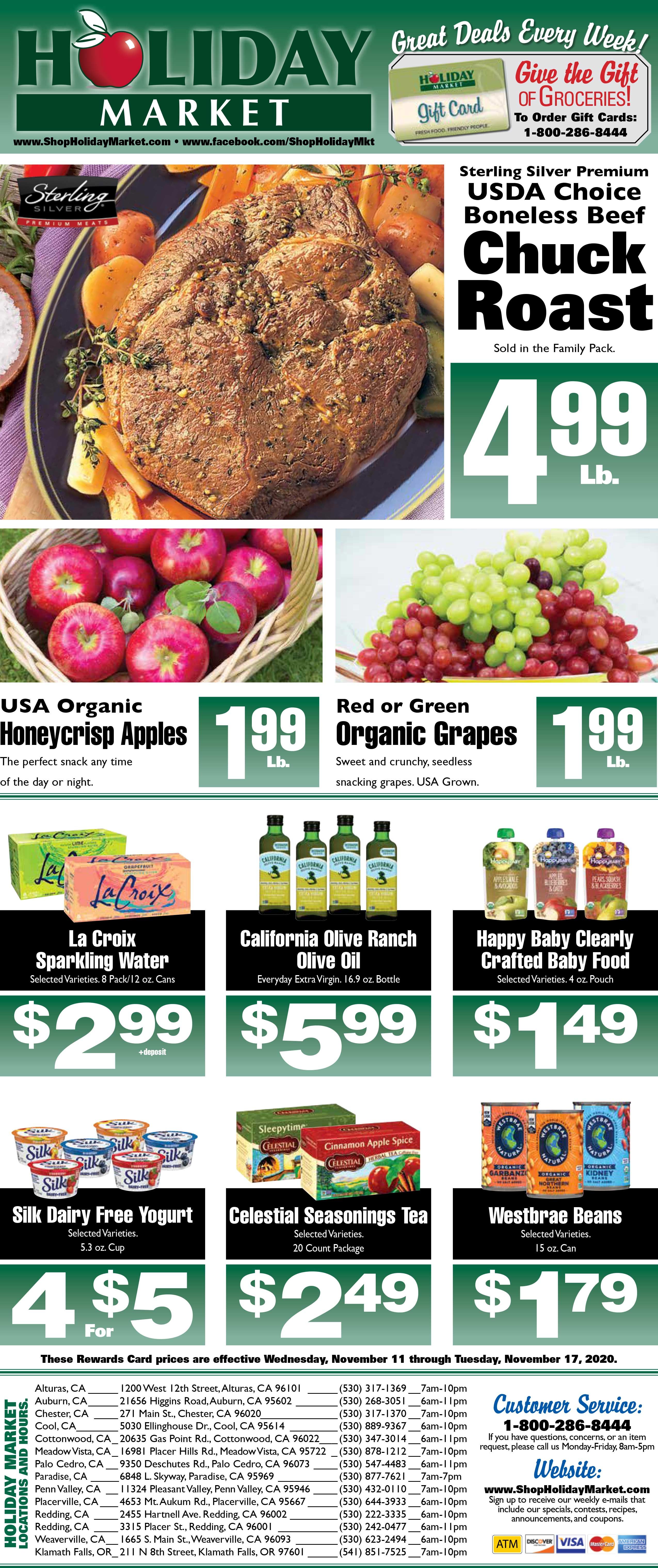 Holiday Market Weekly Ad Flyer November 11 to November 17, 2020
