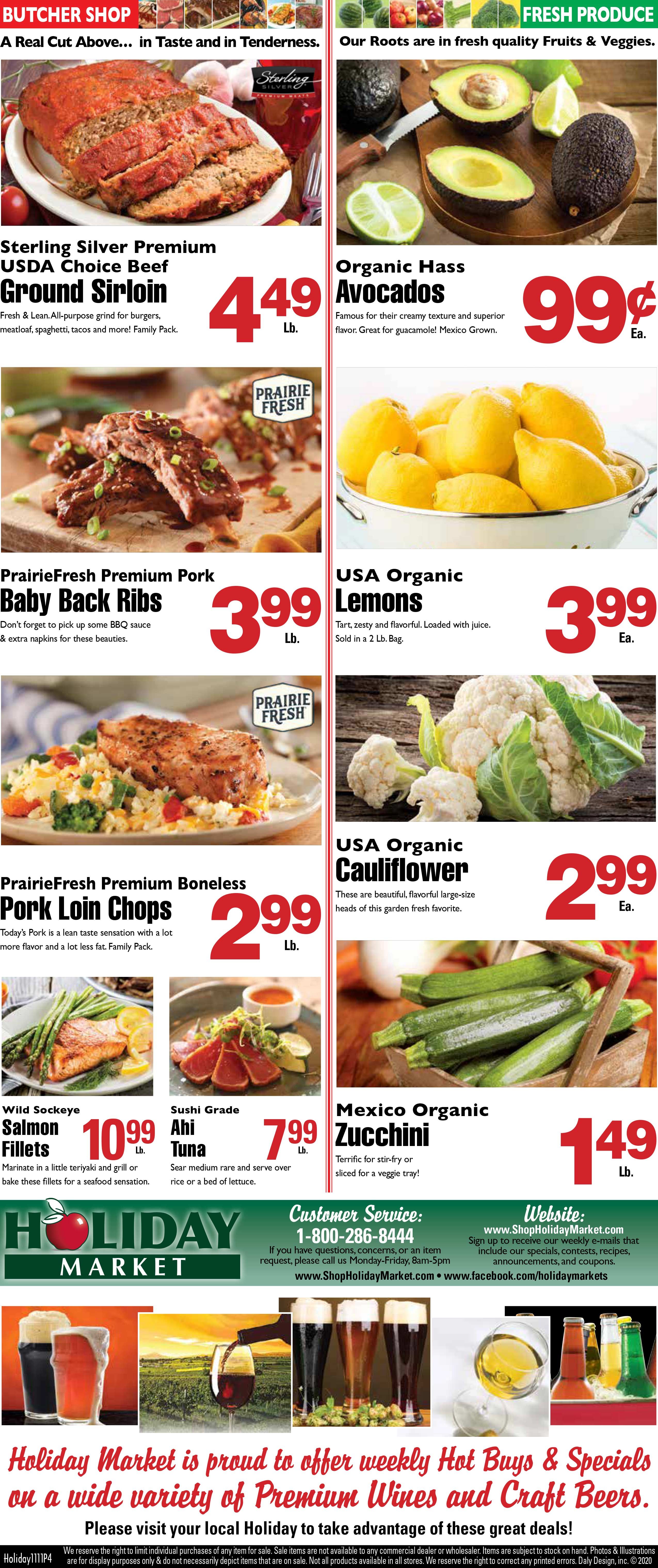 Holiday Market Weekly Ad Flyer November 11 to November 17, 2020