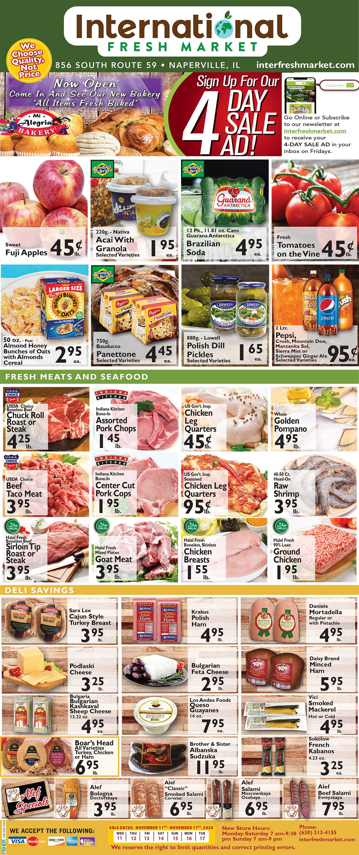 International Fresh Market Weekly Ad Flyer November 11 to November 17, 2020