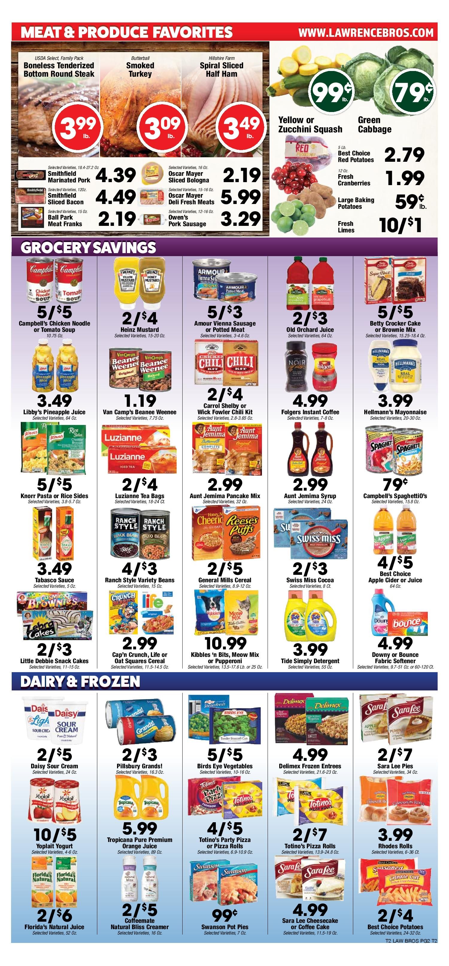 Lawrence Bros Weekly Ad Flyer November 11 to November 17, 2020